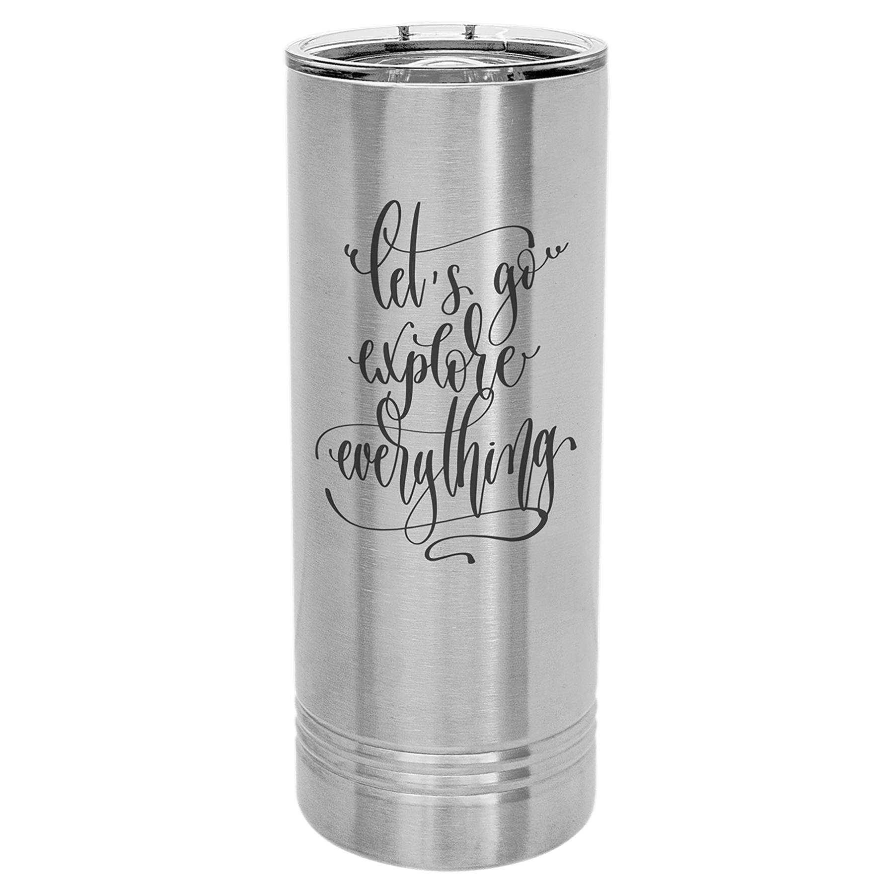 22 oz. Stainless Steel Skinny Tumbler with Slider Lid