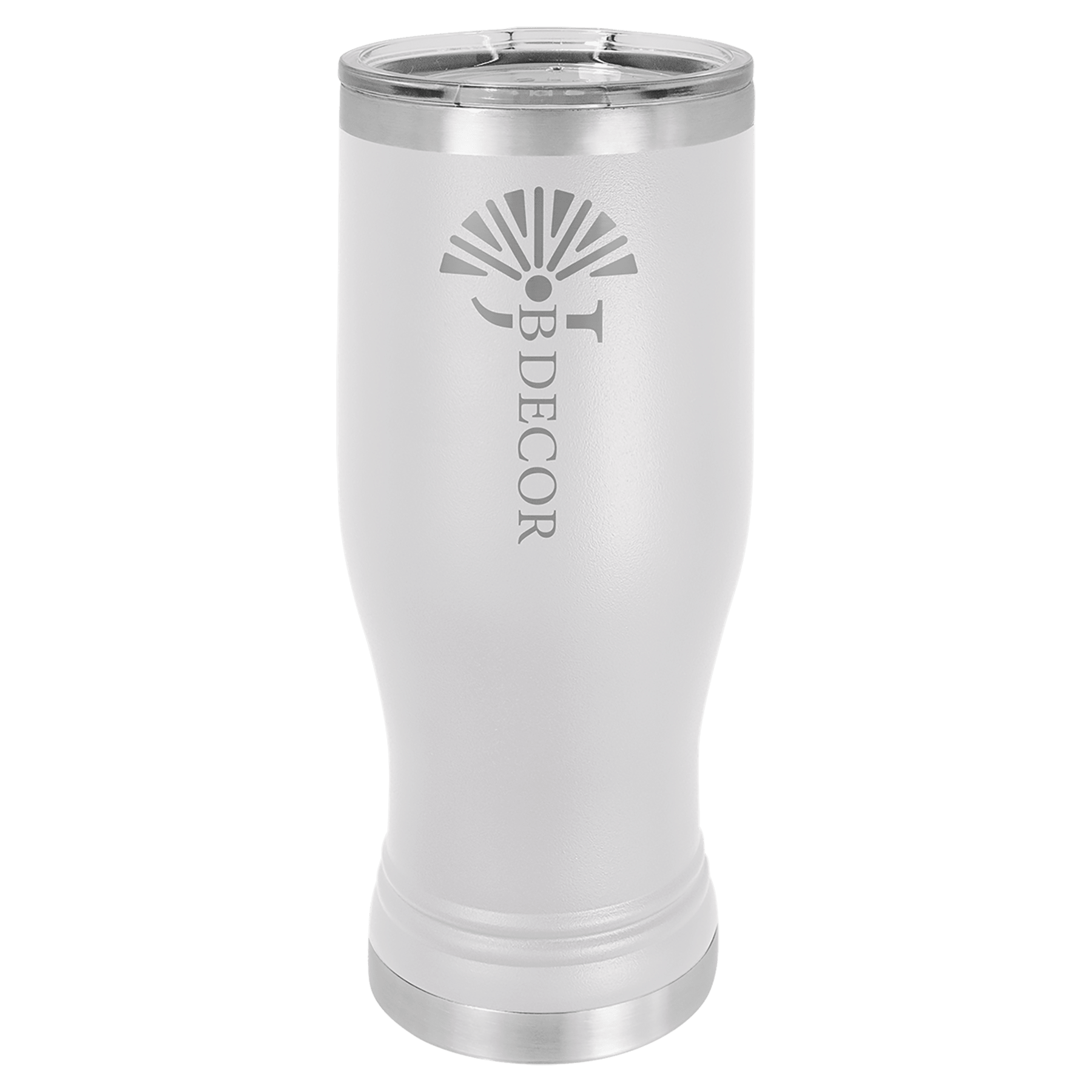 20 oz Stainless Steel Pilsner with Clear Lid